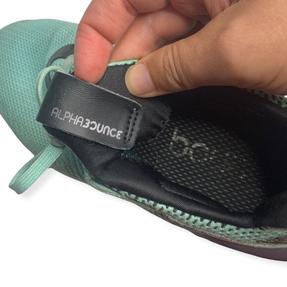 Adidas AlphaBounce aqua blue Womens size 6 - Picture 6 of 9
